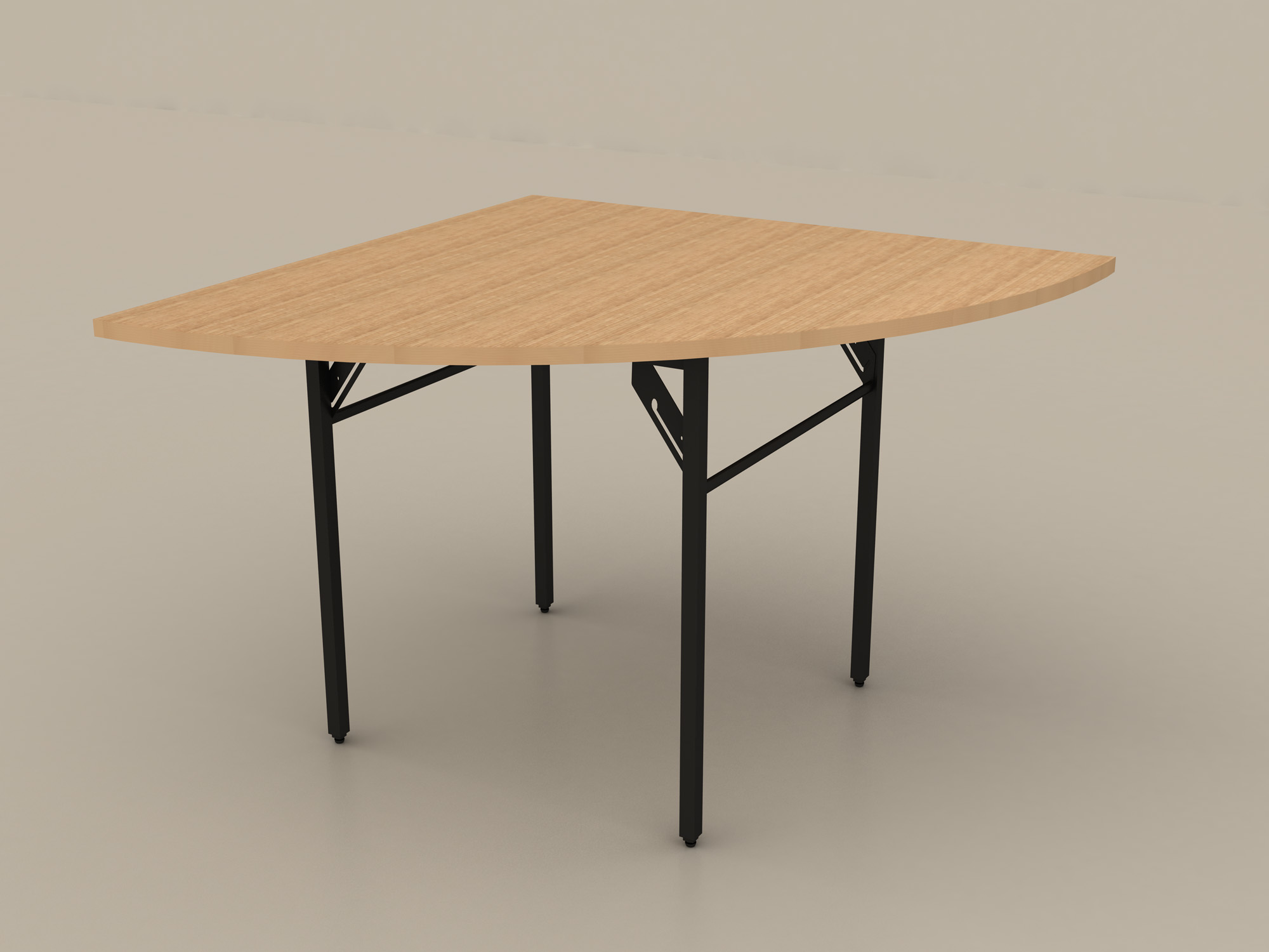 Wood and Metal Dinning Table