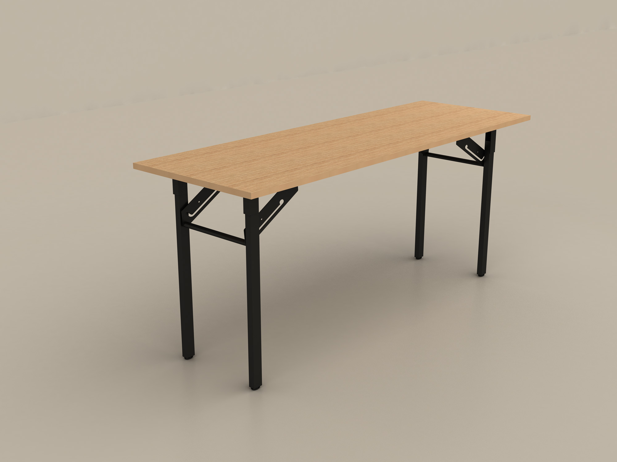 Wood and Metal Dinning Table