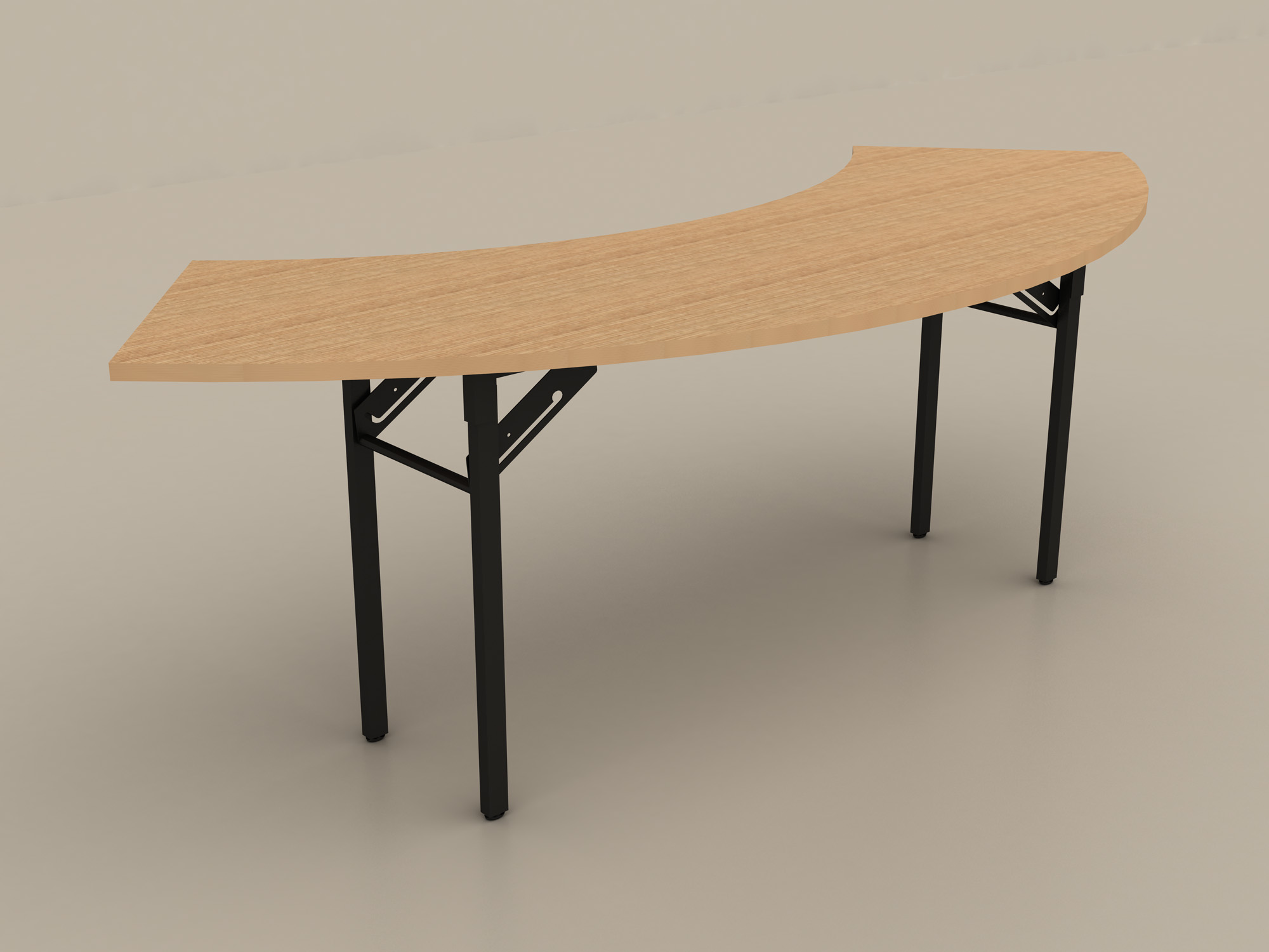 Wood and Metal Dinning Table