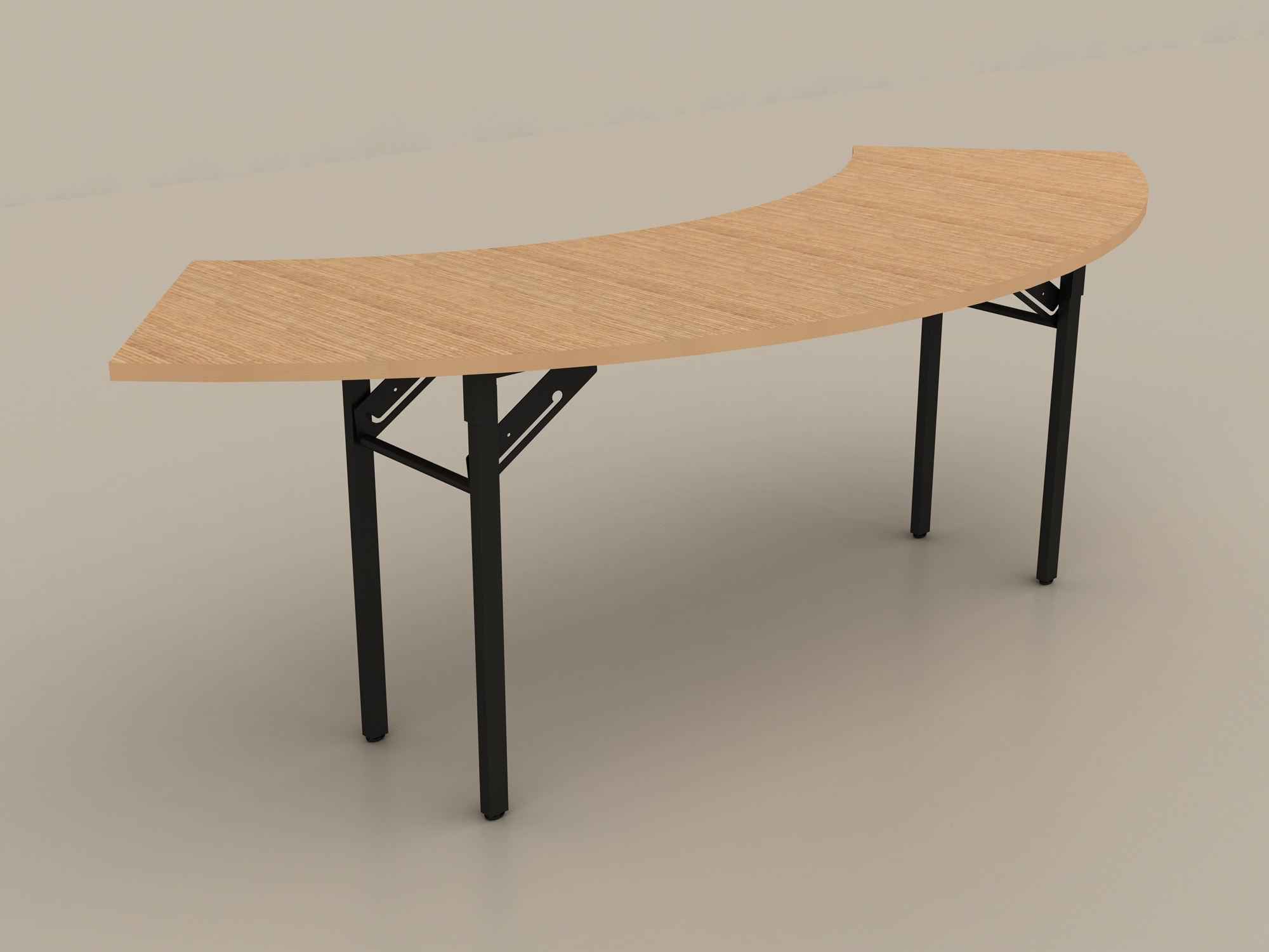 Wood and Metal Dinning Table