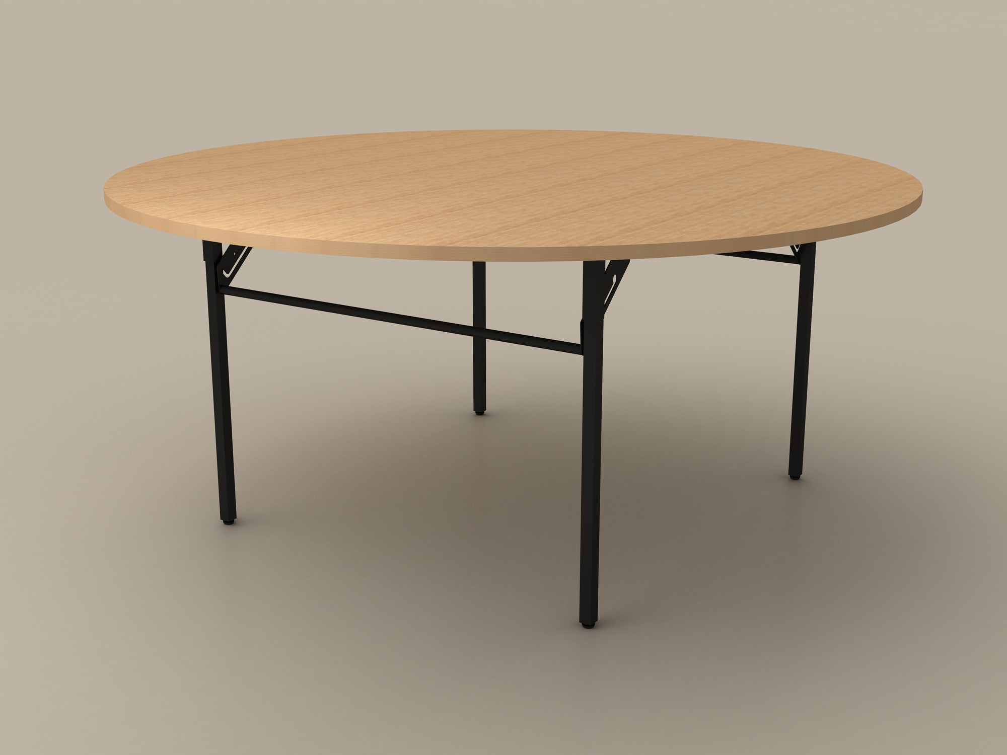 Wood and Metal Dinning Table